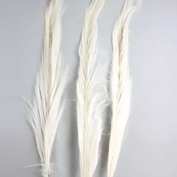 Khejur Sikha Bleached LE03: shredded date palm fronds in soft ivory white