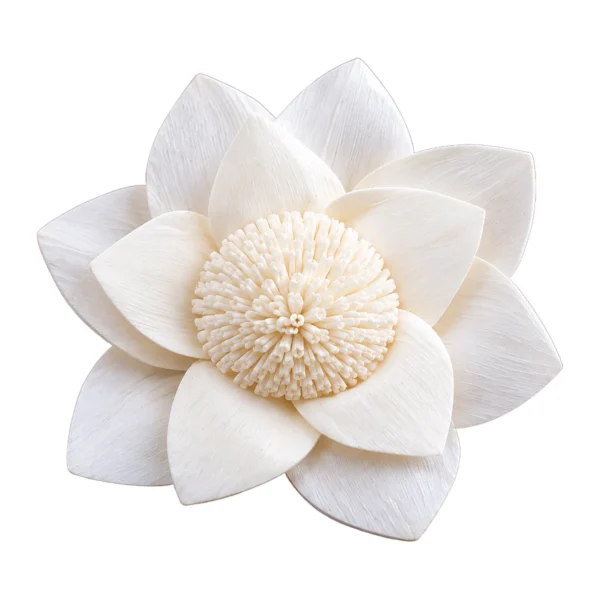 Sola Lotus with Fringed Centre SO76: handmade sola lotus-style flower